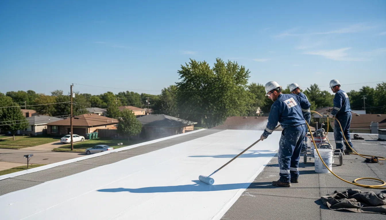 Commercial roof coating in Weston, PA near me